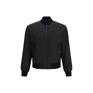 Versace Polyamide Bomber Jacket Men Black Jackets